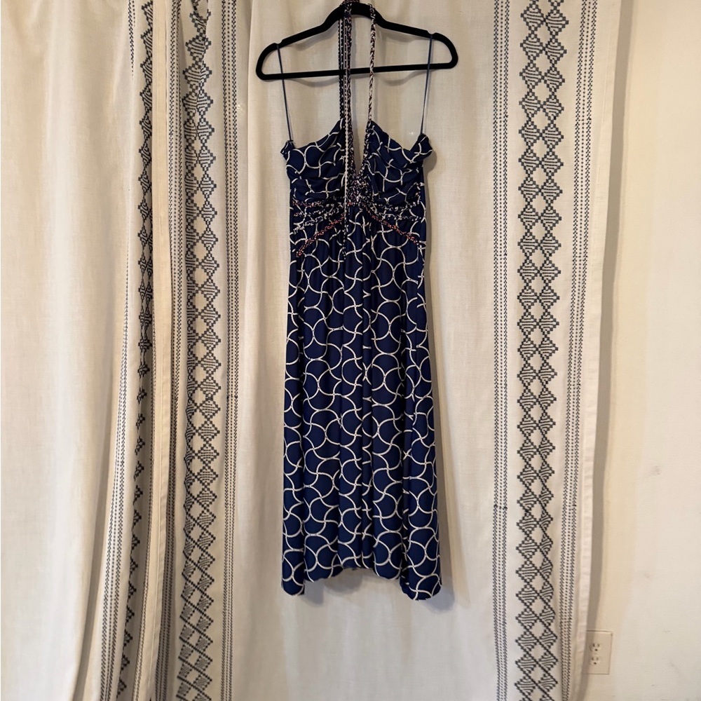 Mandarin Blue Resortwear XL Maxi Dress